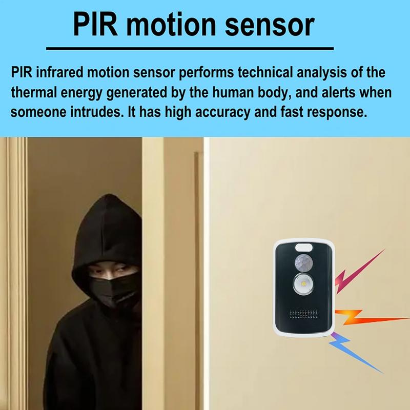 Camping Perimeter Alarm 125dB Hochlauter Bewegungssensor Perimeter Stolperdraht Alarm Mühelose Einrichtung Tragbares Diebstahlschutz-Alarmsystem