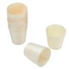 15Pcs Disposable Tasting Cup Wooden Decorated Lightweight Dessert Cup for Home Bars Restaurants