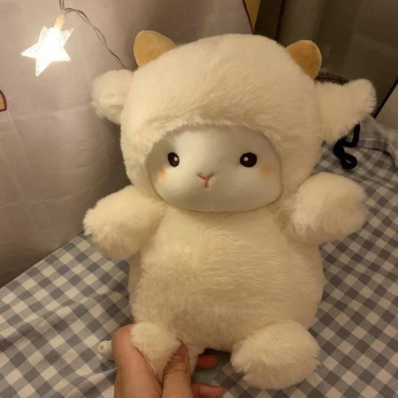 25CM Super Cute Sheep Plush Dolls Kawaii Rabbit Alpaca Toys Stuffed Soft Animal Pillow Birthday Wedding Party Throw Toys