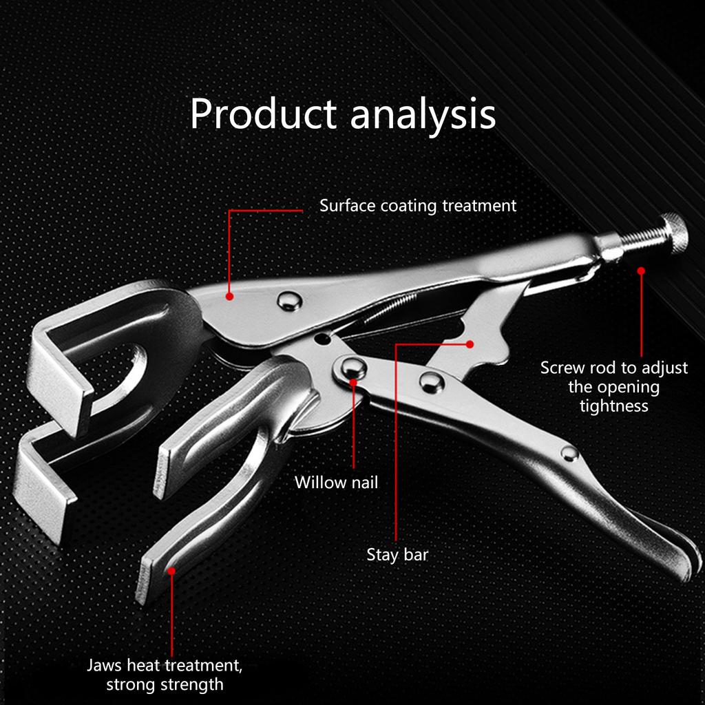 Hochleistungs-Schweißzwingenzange Feststellzange für Präzise Metallarbeiten und Autoreparaturen mit Ergonomischem Griff
