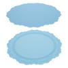 Nordic   Silicone Placemat Embossed Insulation Thickened Round Silicone Mat for Home Kitchen