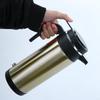 1200ML Large Capacity Truck Insulation Bottle 12V24V Travel Portable Electric Heating Water Cup Stainless Steel Car Kettle