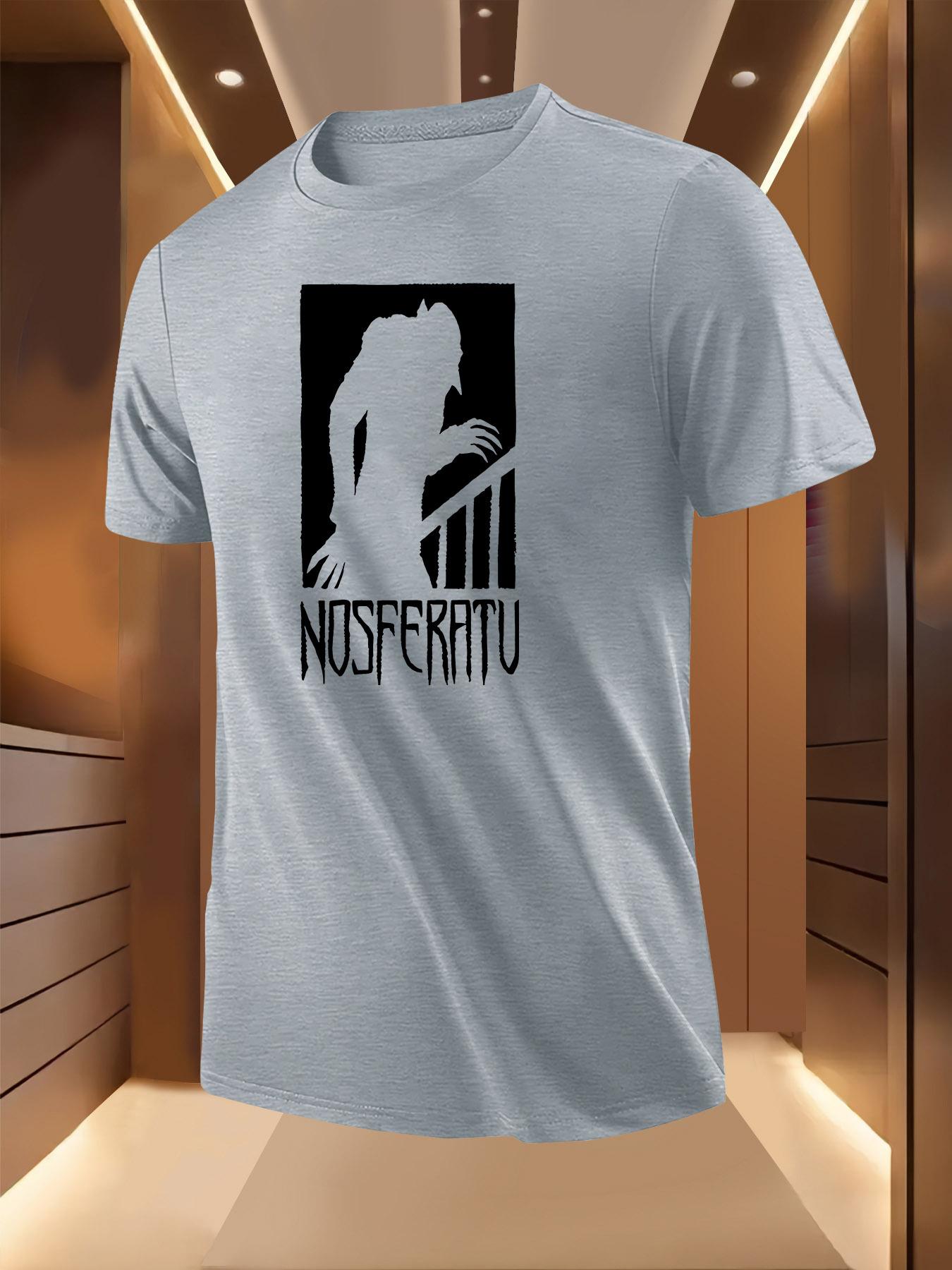 Nosferatu Silhouette Print Tshirt - Breathable Lightweigh... XXXXL