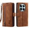 Zipper Cards Wallet Leather Case For Xiaomi Redmi Note 15 Pro Plus 14 13 12 11 14C 13C RFID Flip Bag Pocket Kickstand Flip Cover