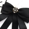 Shirt Bow Brooch Tie Women'S Black College Student School Uniform Graduation Temperament Collar Pin