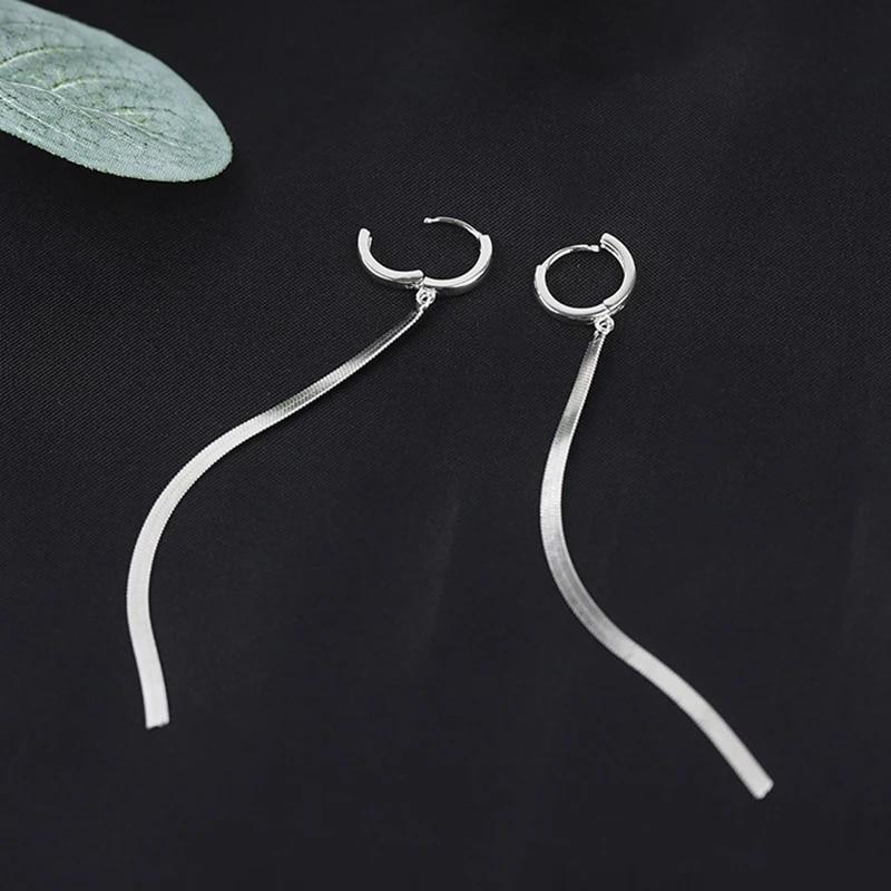 Orecchini Pendenti Lunghi con Nappe in Acciaio Inossidabile Color Oro Moda per Donna Semplici Geometrici Unici Orecchini Coreani Gioielli da Matrimonio Regali