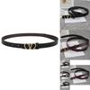 New Double Heart Buckle Thin Waist Belt Korean Version Simple Ladies Denim Belt Suit Long Shirt Decoration Belt Female In Stock