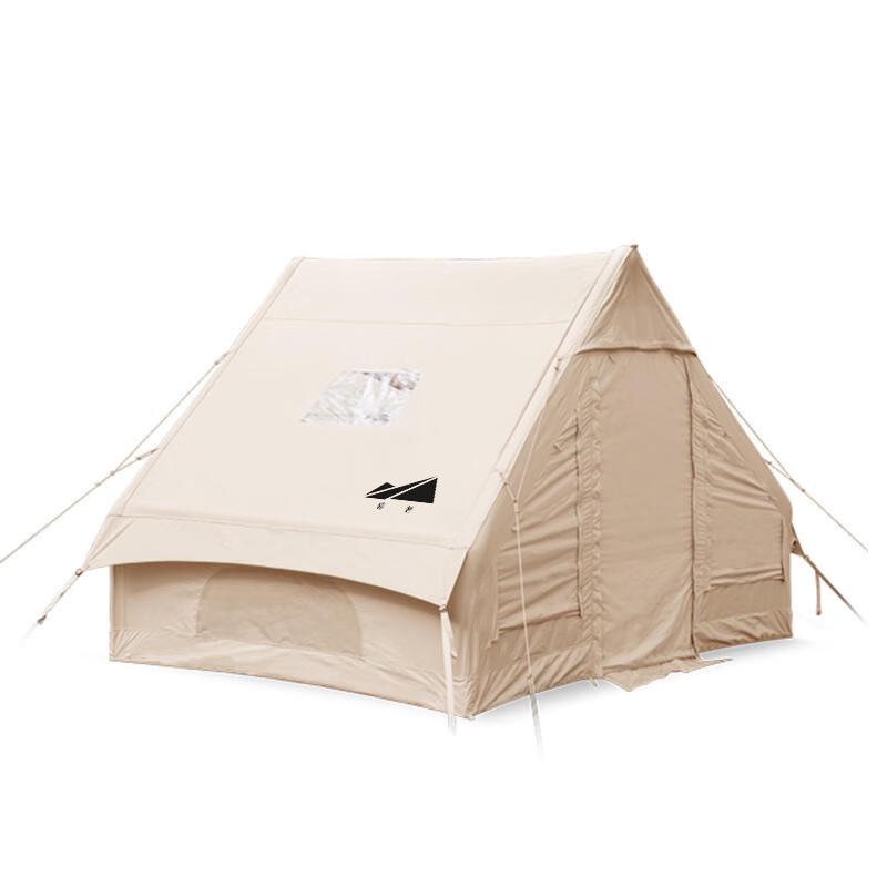 ZISIZ Cotton Canvas Inflatable Starry Sky Camping Tent