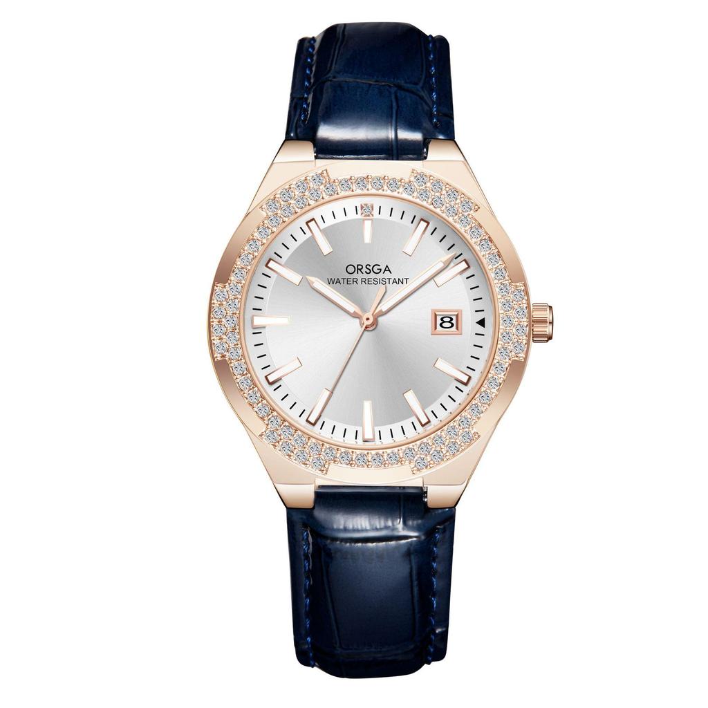 ORSGA Light Luxury Women's Rhinestone Calendar Quartz Watch
