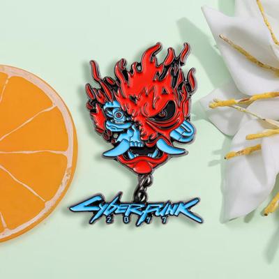 Cyberpunk 2077 Ghost Samurai Enamel Pin: Adventure Game Cosplay Accessory
