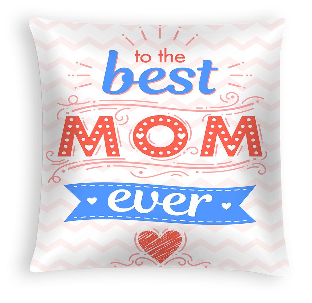 New Mother's Day Pillow Cover, Peach Skin Velvet Cushion Cover, Heart-shaped Letter Sofa Cushion Cover for Home Use