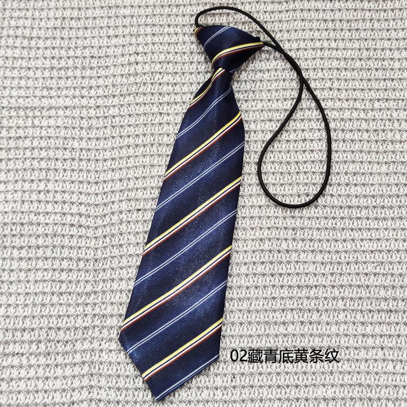 Kinder Erwachsene Glänzender Satin Bedruckt Gestreift Gepunktet Krawatte ohne Knoten zum Überziehen Festival Foto-Requisiten Tide