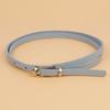 Cheap Korean Style Multi-color Ladies Thin Steel Pin Buckle PU Leather Skinny Belt