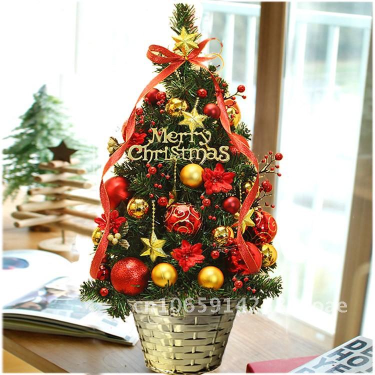 Simulation Pine Tree Christmas Tree Small Mini Christmas Tree Package Desktop Christmas Tree