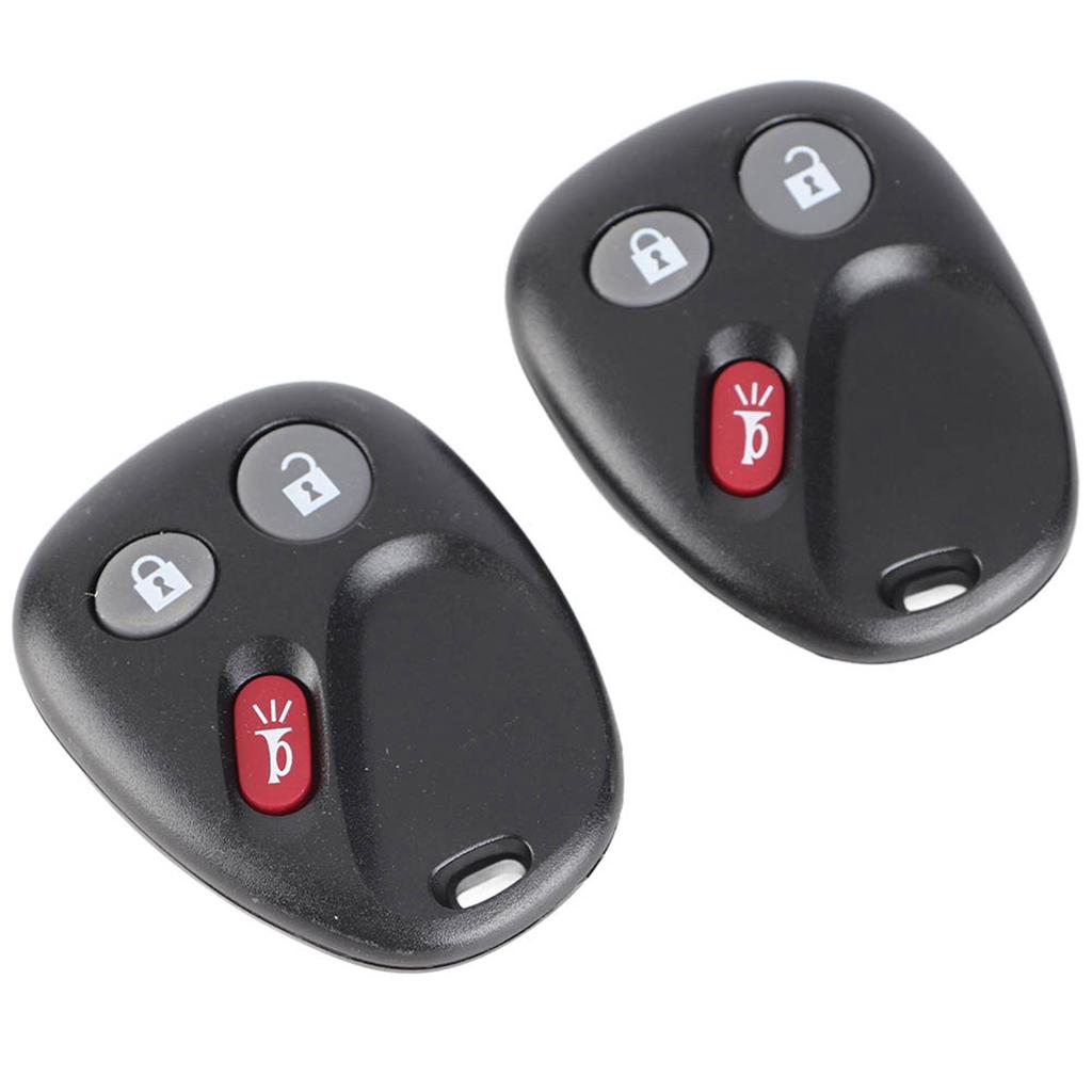 2 Pack 3 Buttons Keyless Car Remote Fob LHJ011 Replacement for 2003 2006 ABS Black