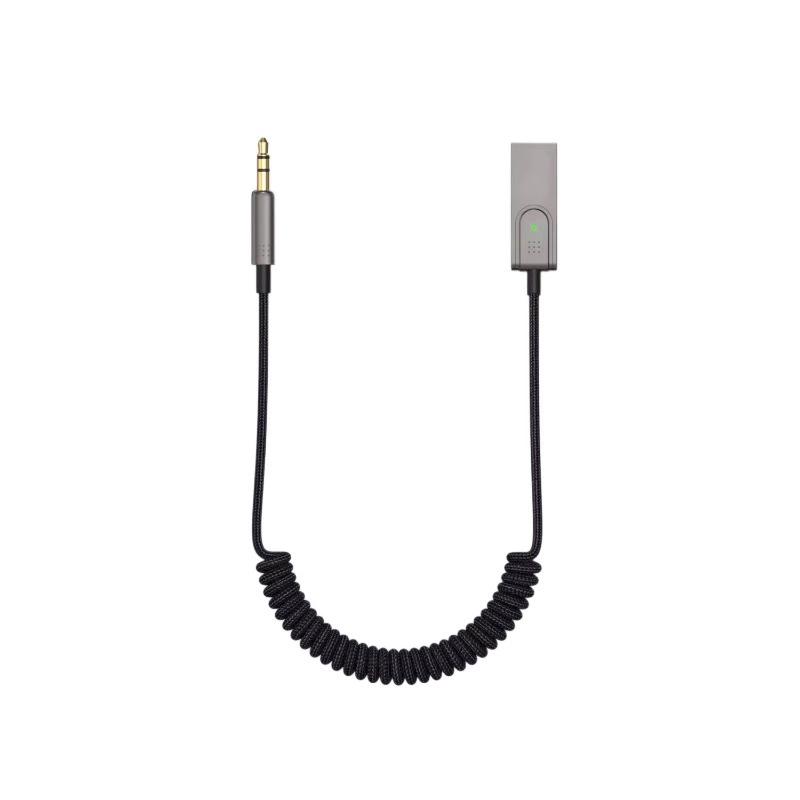 

Receptor de audio Bluetooth 5.3 para coche adaptador USB auxiliar inalámbrico para música