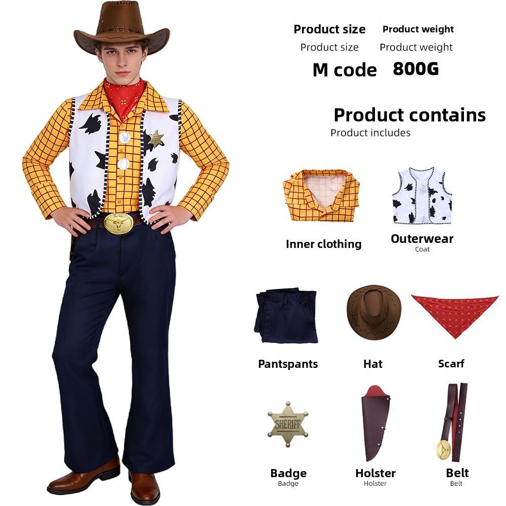 Toy Story Woody And Jessie Polyester Cosplay Outfits For Anime Fans And Role Play Enthusiasts