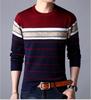 Men's Thermal Knitted Sweater - Plus Velvet, Round Neck, Thick Autumn/Winter Wear