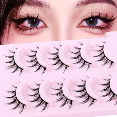 5 balení komiksových řas Barbie, simulační natočené přírodní vílí denní make-up řasy
