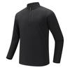Bird House Style Men's Autumn/Winter Long Sleeve Round Neck Half-Zip Sweatshirt, Elastic and Warm for Outdoor Sports