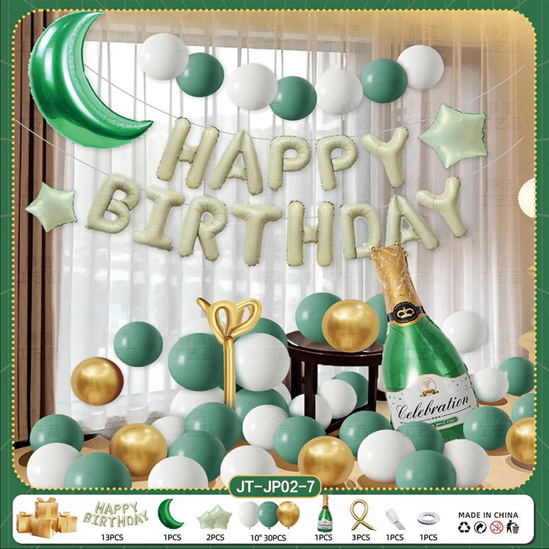 Happy Birthday Surprise For Boys Balloon Party Decorations Scene Arrangement Boyfriend Husband Premium Atmosphere Props