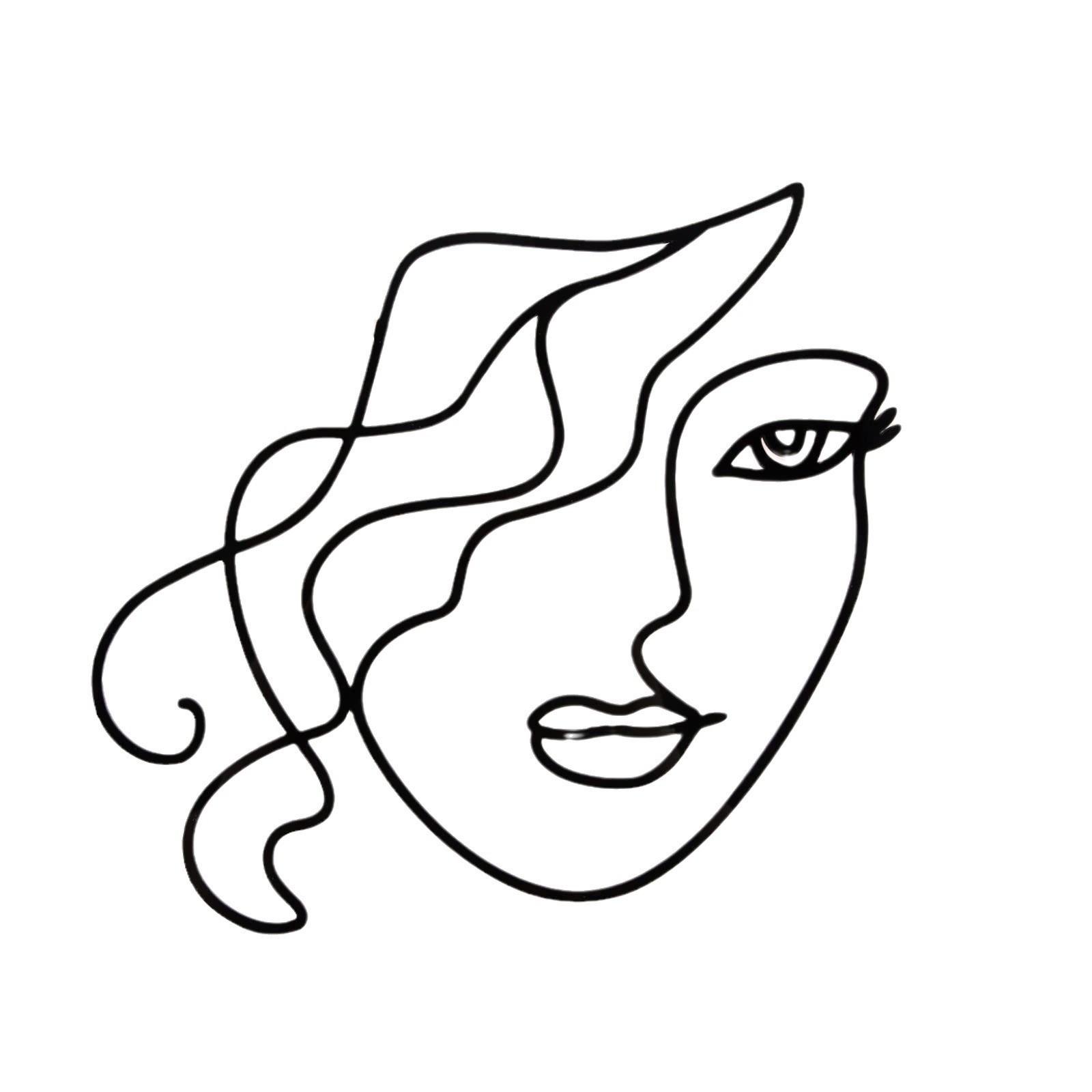 

Abstract Minimalist Line Acrylic Birthday Gold Cake Topper Mnimalist Character Art For Woman Birthday Party Cake Decorations One Size чёрный