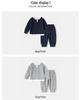 Boys' Spring Two-Piece Outfit: Hoodie and Long Pants Set for Kids