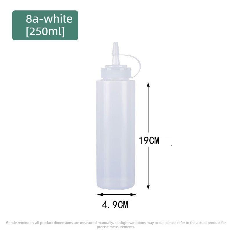 Plastic Squeeze Sauce Bottle Kitchen Commercial Salad Dressing Squeezer Home Use 250ml