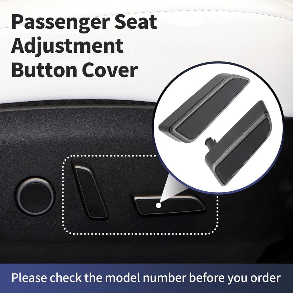 1Pair Seat Adjustment Button Compatible with Tesla Model 3/Y    2024, Seat Adjustment Button Cover Replacement, Replaces Part 1098842-00-D,