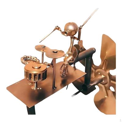 Sculptură de Vânt Tobaș Figurine Percuționist Decor de Grădină Ornament Colecție Statuetă pentru Curte