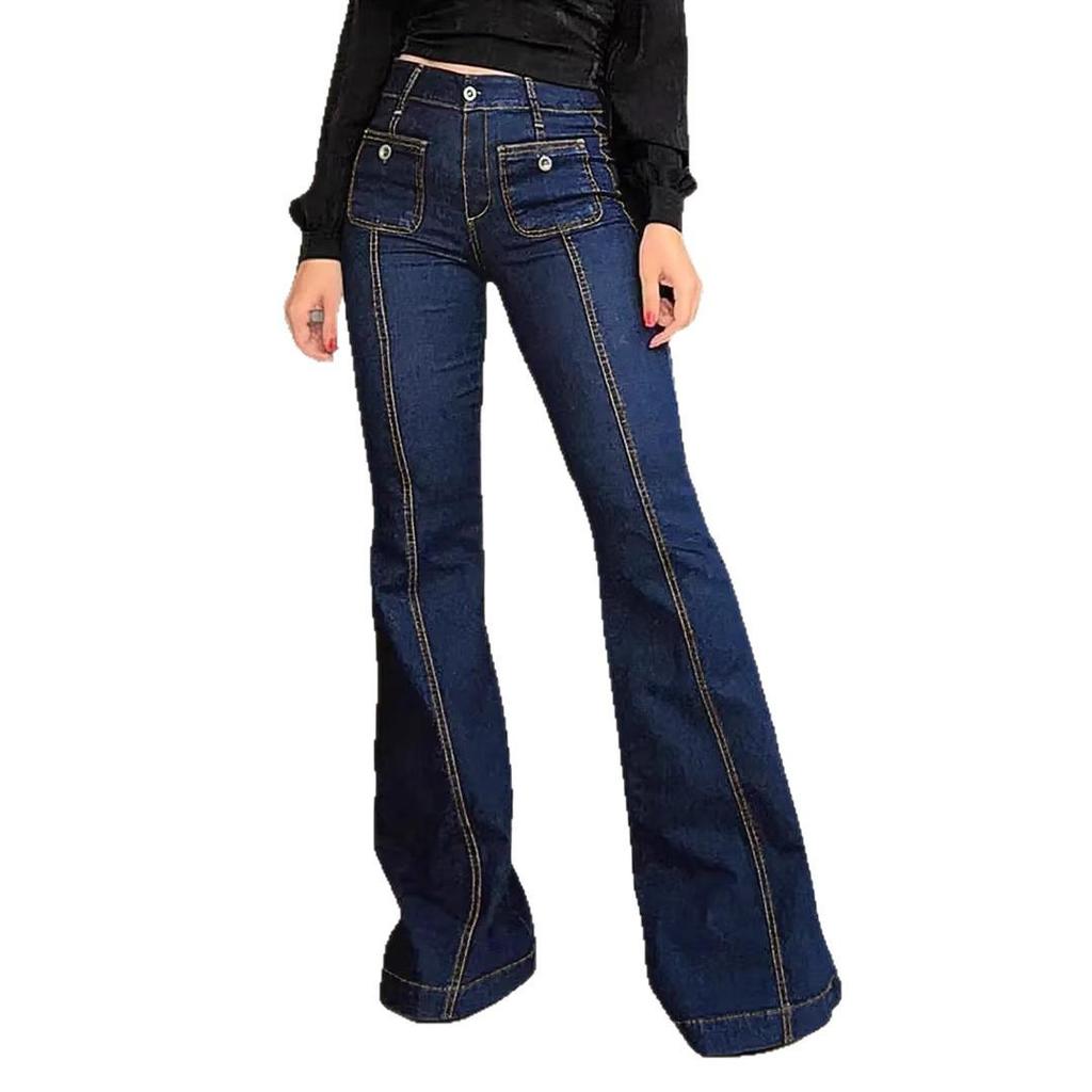 2026 Spring Retro High-Waisted Micro-Flare Slimming Women's Jeans