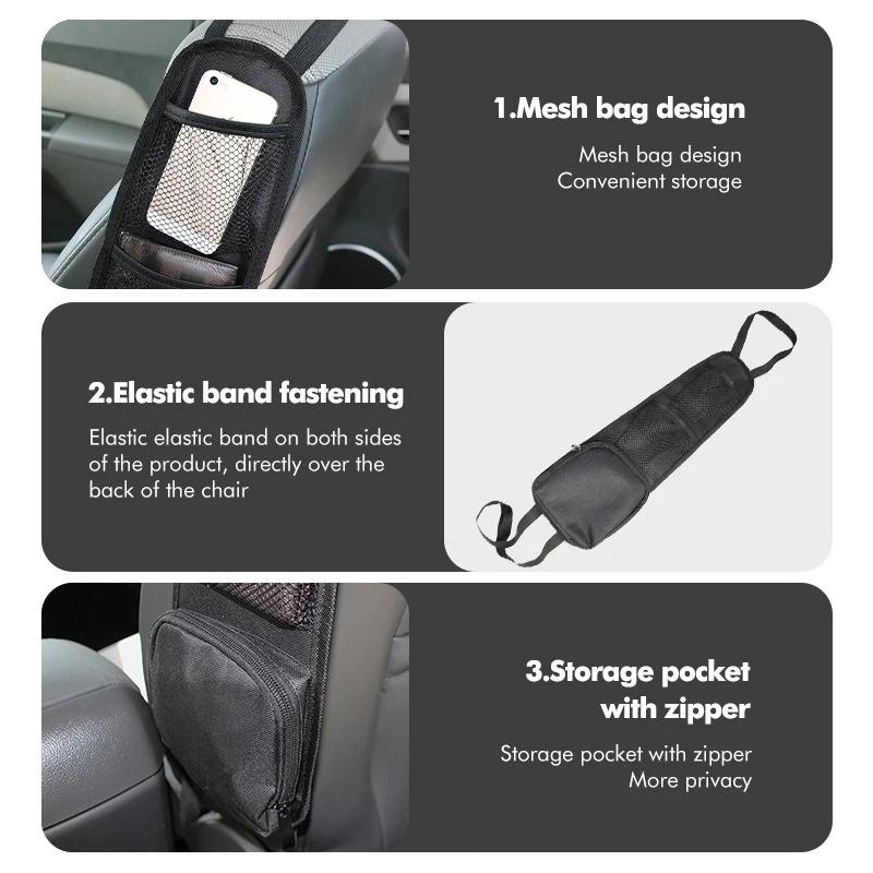 1pc 42x14cm Car Backseat OrganizerTablet Holder Auto Storage Pockets Cover Car Seat Back Protectors Car Accessories