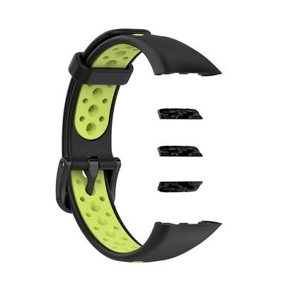 Compatible for Huawei Band 6 for Honor Band 6 TPU Waterproof Watch Belt Strap Double Color