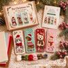 Handmade Christmas Embroidery Page Markers, with Step-by-Step Instruction Needle Thread for Book Lover Holiday Gift