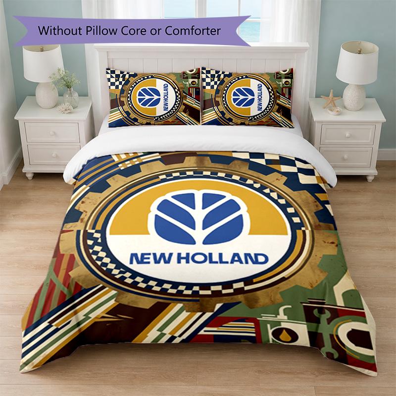 New Holland Print 3Pcs Bedding Set Duvet Cover With Two Pillowcases Soft Bed Linen For Household Bedroom