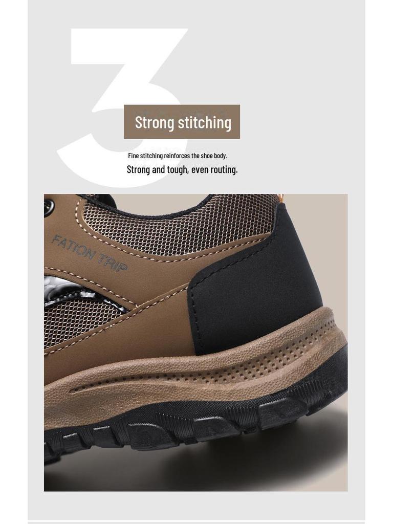 Men's Waterproof Non-Slip Hiking Shoes - Durable and Comfortable for Outdoor Adventures and Walking