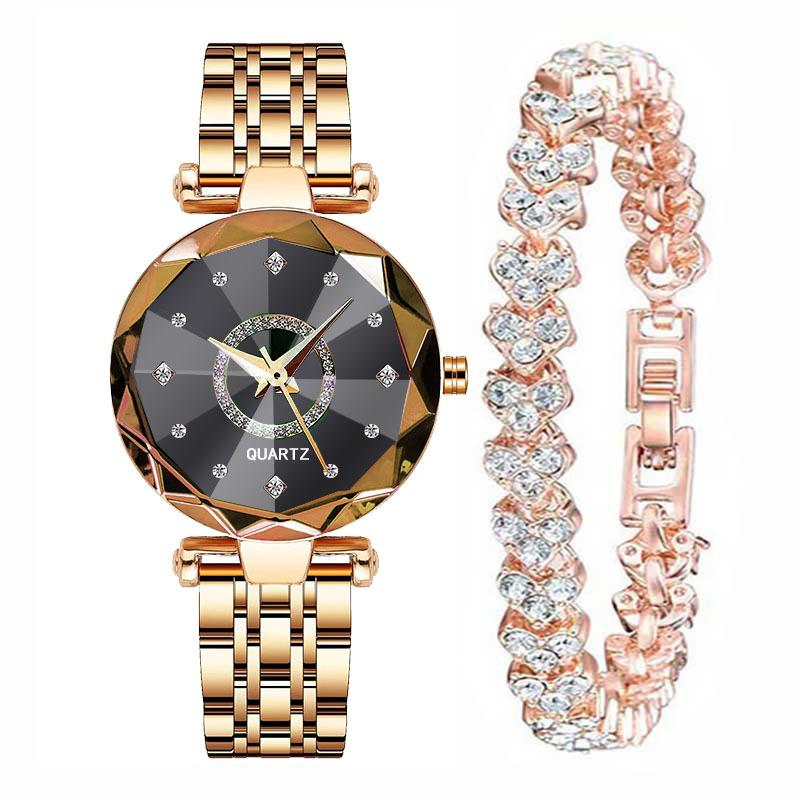 Hot Sale Niche High Value Women's Watch Fashion Heart of the Ocean Quartz Watch Diamond Watch Simple