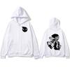 Anime Soul Eater Death The Kid Zipper Hoodies Men Women Zip Up Hooded Sweatshirts Long Sleeves Pullovers Jackets Caot streetwear