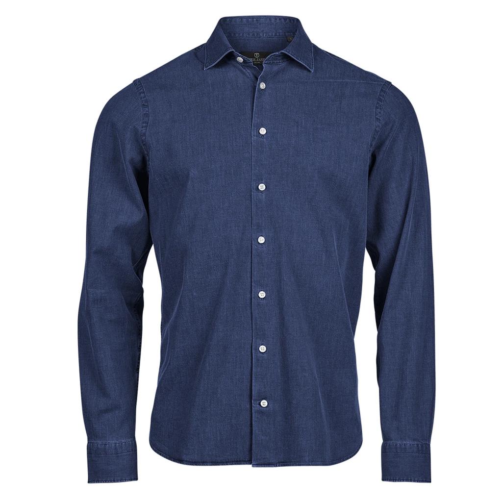 Tee Jays Mens Plain Denim Shirt