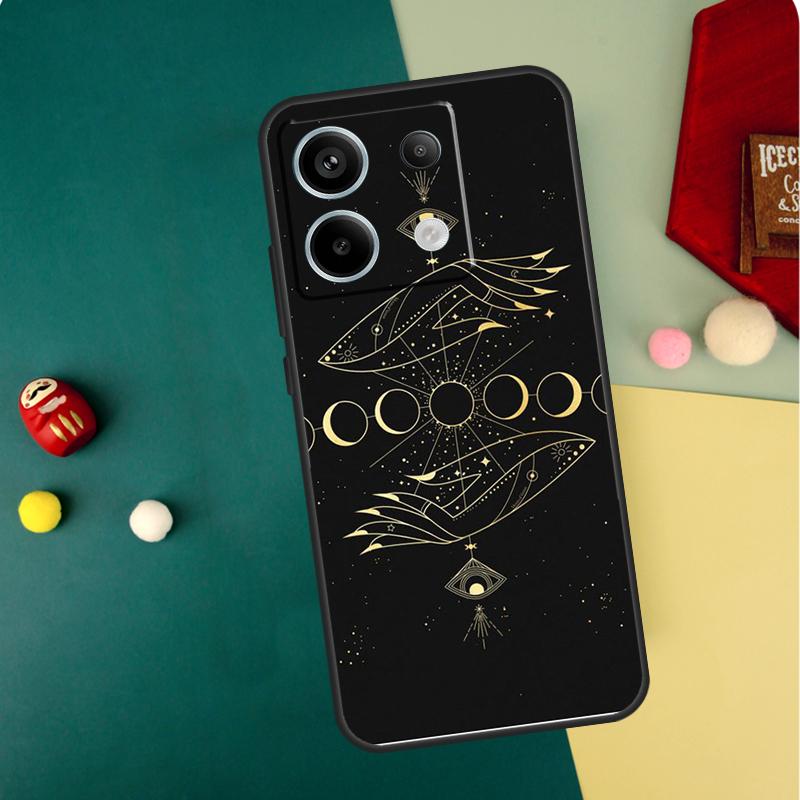 

Galaxy Moon Stars Phase Totem Art Case For Xiaomi Redmi Note 14 13 12 11 10 9 15 Pro Plus Redmi 15 14C 13C 10C 12C 15C Funda Redmi Note 11 Pro