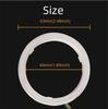 2Pcs 60mm RGB Car Motorcycle Angel Eyes Headlight Halo Rings Decorative Lights