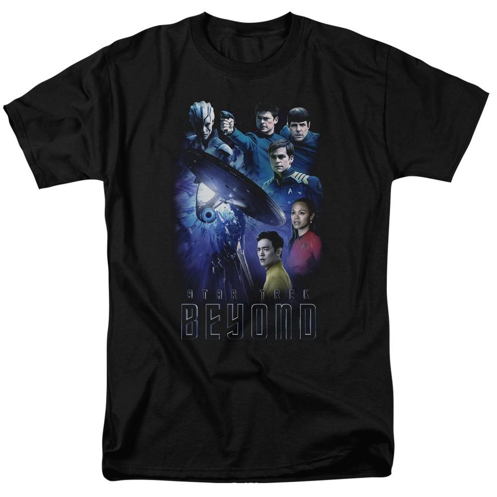 Star Trek Beyond - Beyond Cast - Adult Unisex Short Sleeve T-Shirt - Black 3XL