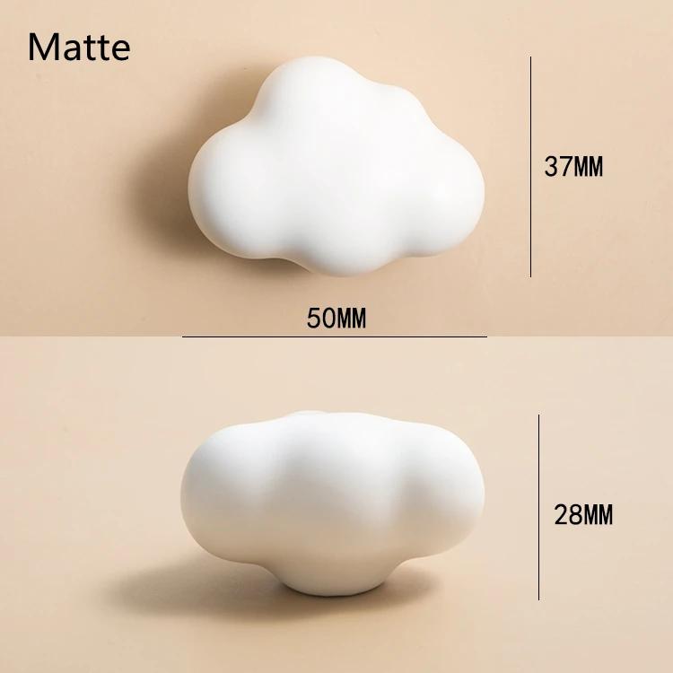 Скандинавская детская комната Керамический шкаф Чистая латунь Матовые ручки Ящик Мебель Милая облачная ручка для дверцы шкафа Ручки