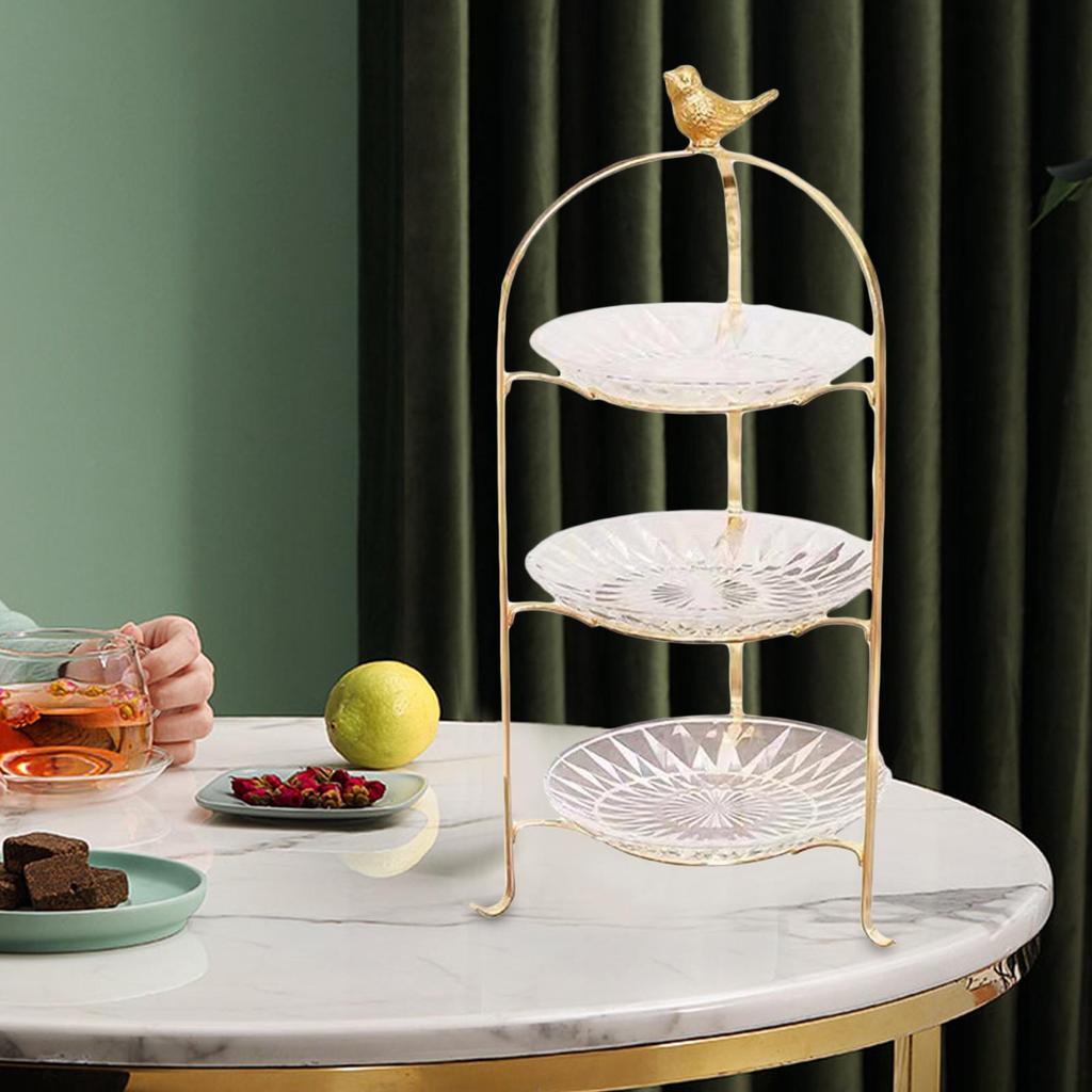 3 Tier Cake Stand Serving Tray Decor Dessert Removable Plate Display Cupcake for