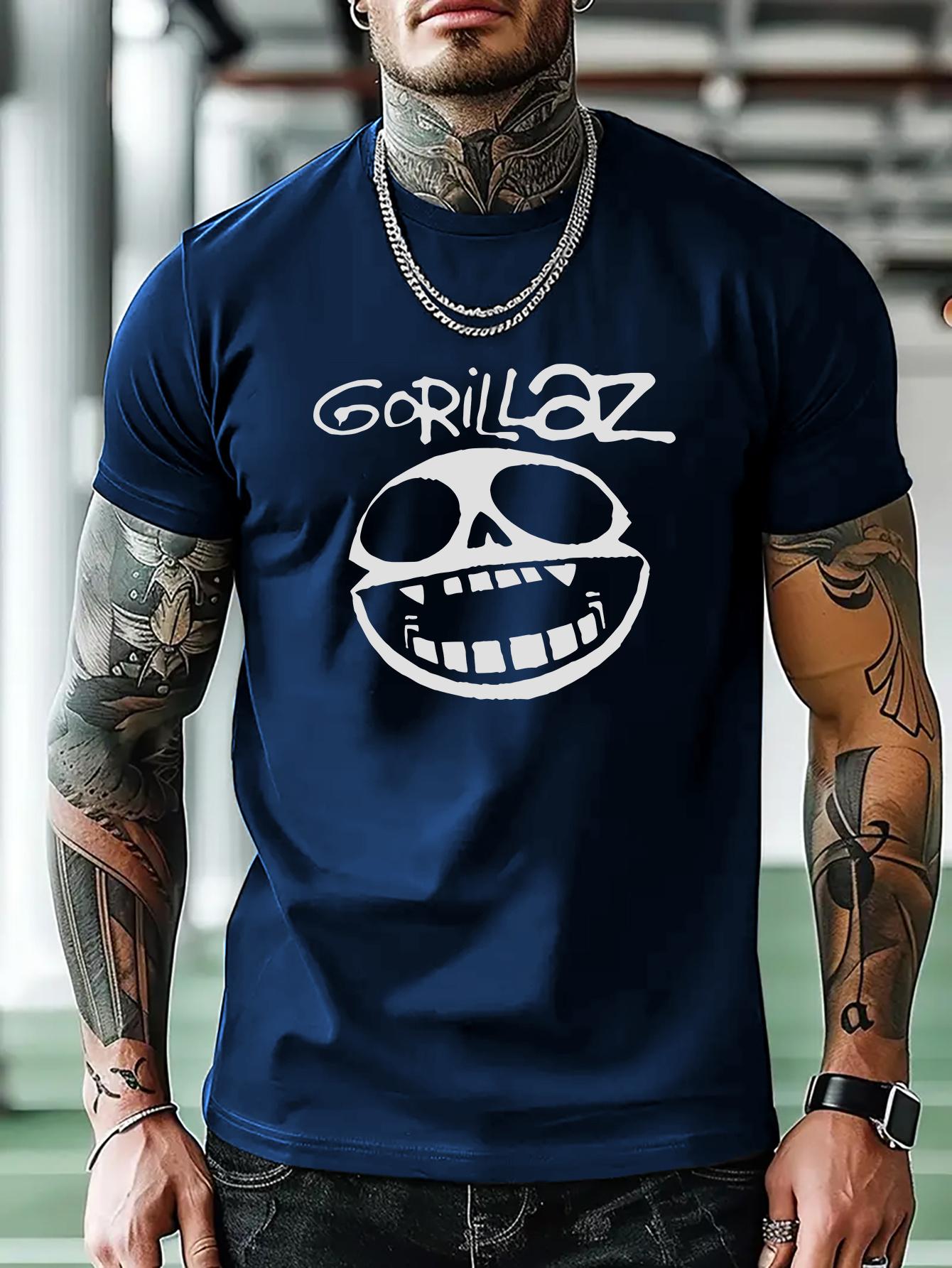 Casual Graphic T-shirt - Light Blue S