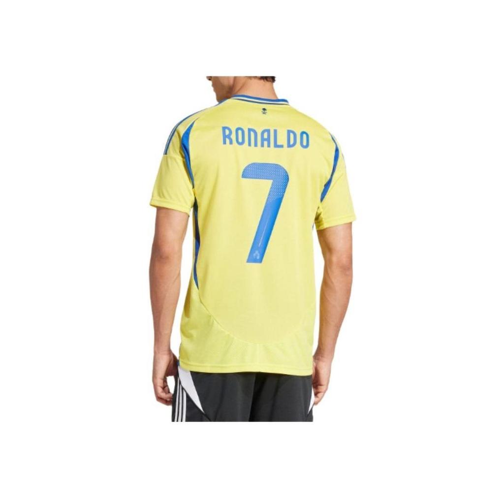 Adidas Aeroready Vintage V-Neck Slim Fit Short Sleeve Jersey Men Breathable Comfort Soccer Sports Top Yellow JP0459