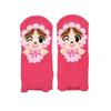[Soreike! Anpanman] Puppet 7 Characters Front Sneaker Socks 2-Pair Set Fukusuke Pink X Akachanman