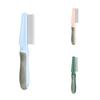 Pet Grooming Comb For Cats And Dogs Plastic And Metal Material Olive Green Haze Blue Sweet Peach Colors 61 Teeth For Long And Short Hair