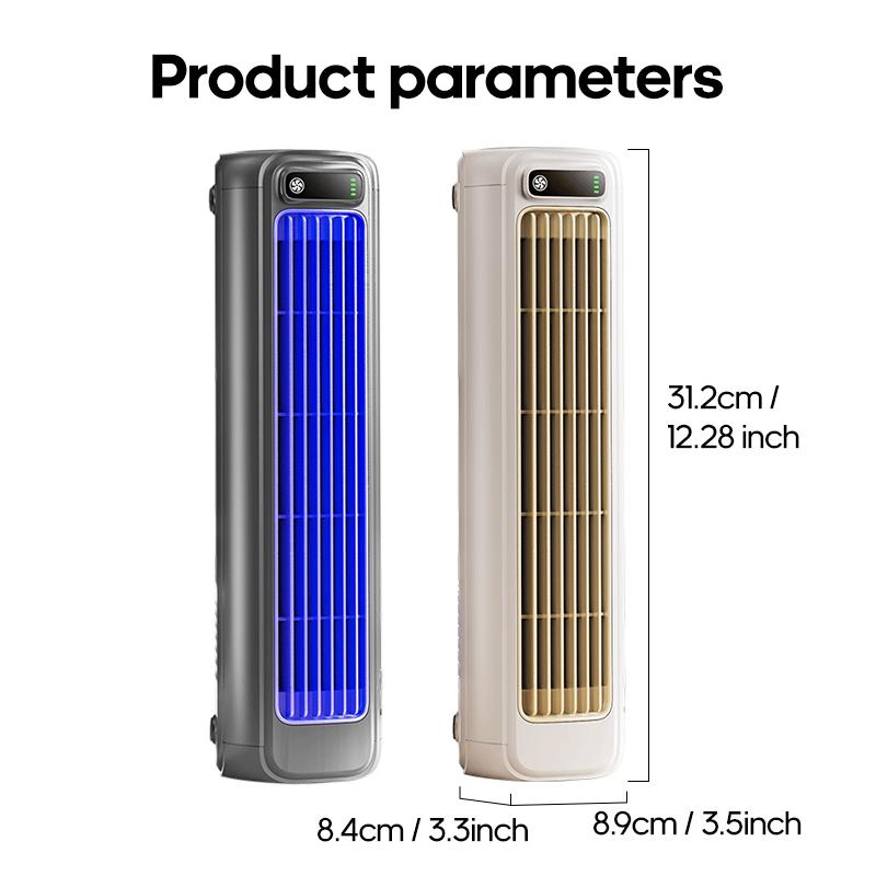 3 Speeds Desktop Air Conditioner Fan No Drilling Cooling Rechargeable Wall Mount Fan Silent for Home Kitchen Bathroom