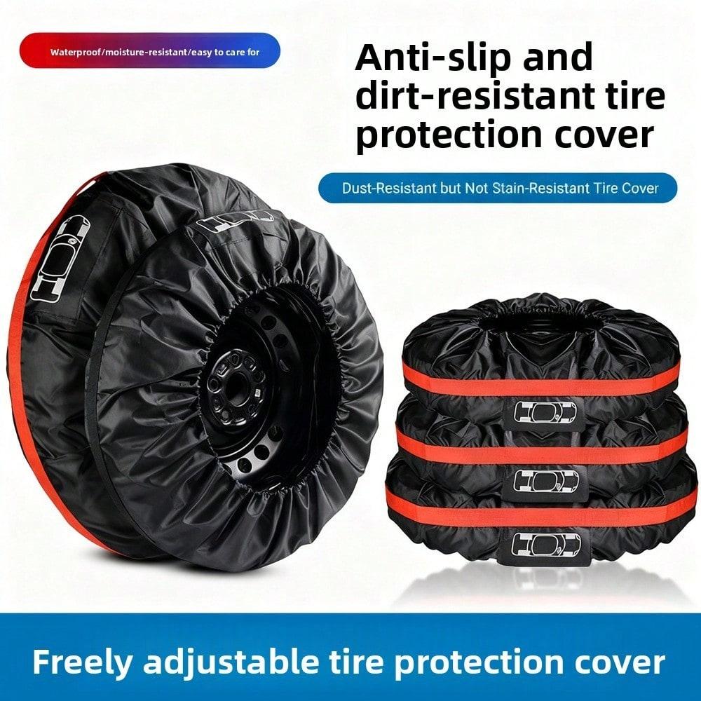 Car Spare Tire Cover All-inclusive Tire Cover Waterproof and Dustproof Spare Tire Cover Snow Tire Cover Protective Storage Bag